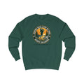 Bigfoot Base Camp RV Park Sweatshirt | Retro Sunset Sasquatch Oklahoma Camp
